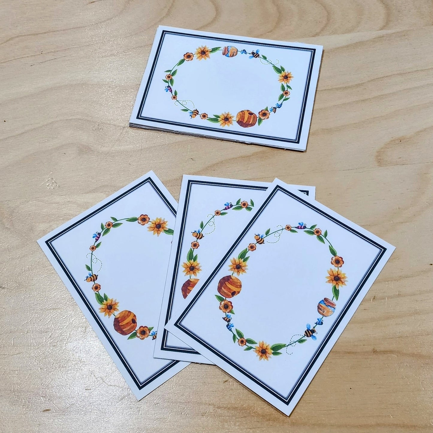 Bee themed Thank You cards