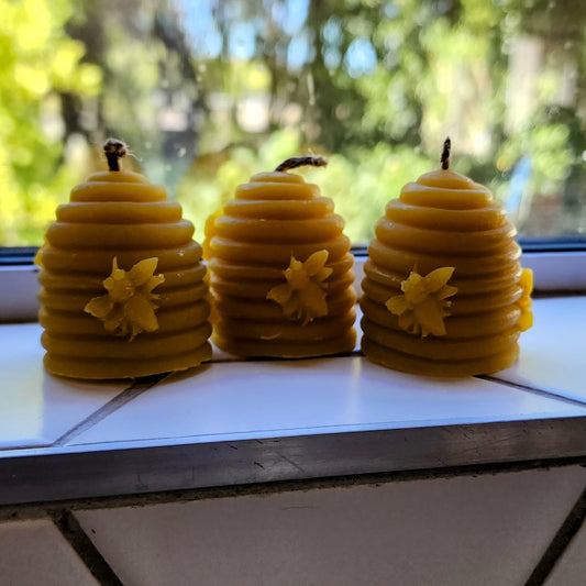 Mosquito and insect beeswax repellent candle set  3 x 40g